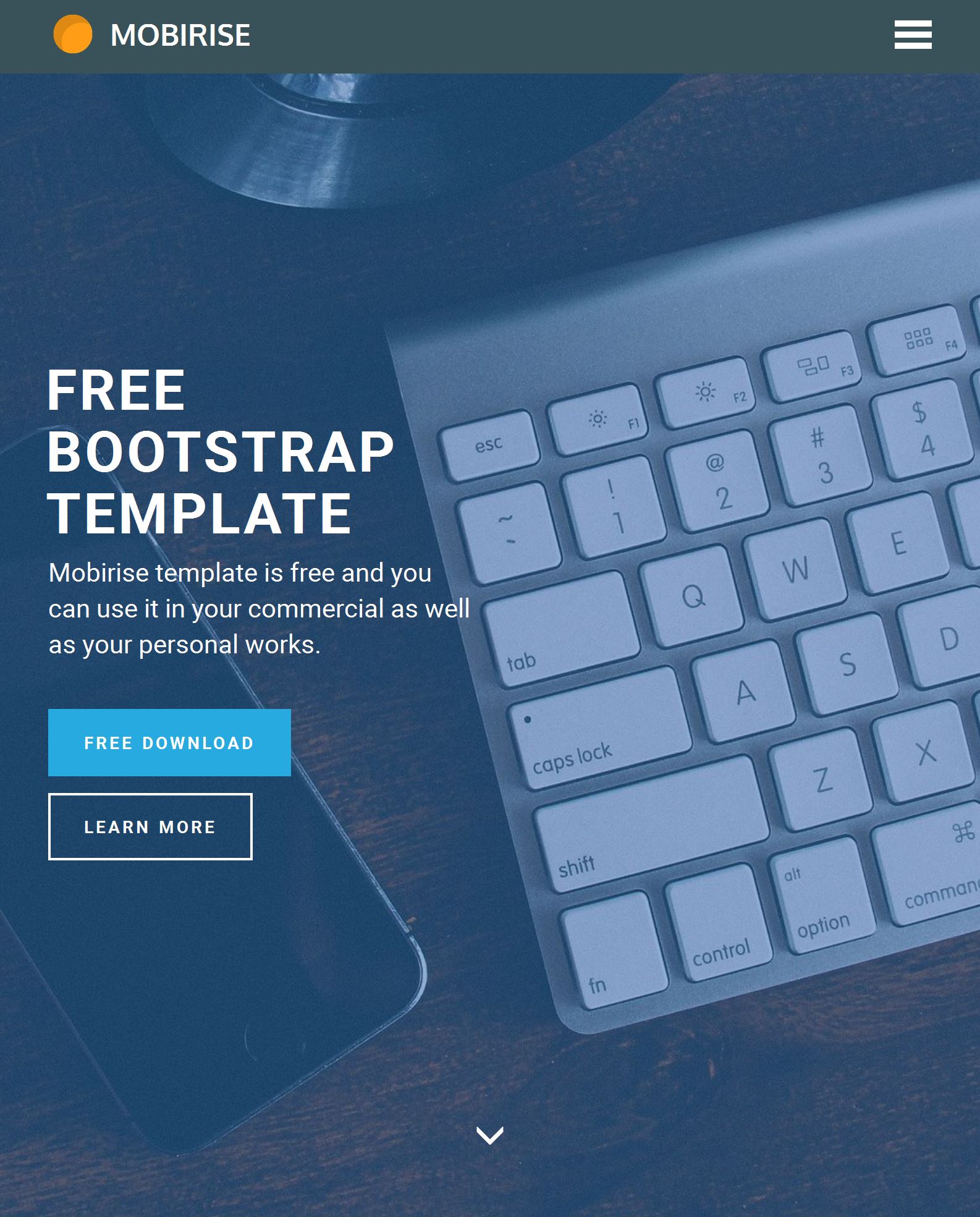 Bootstrap Simple Template