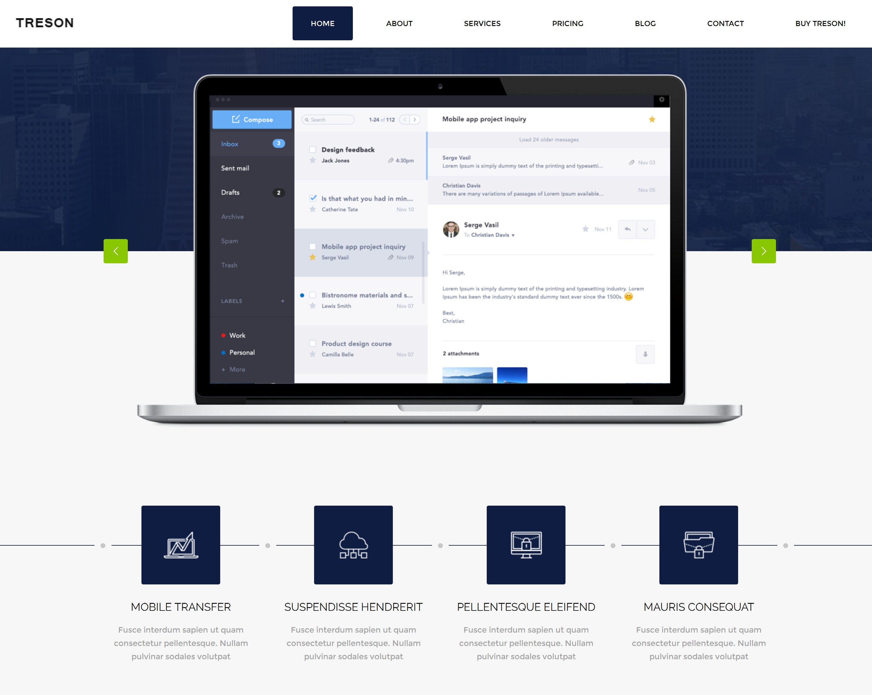 HTML5 Bootstrap Simple Theme