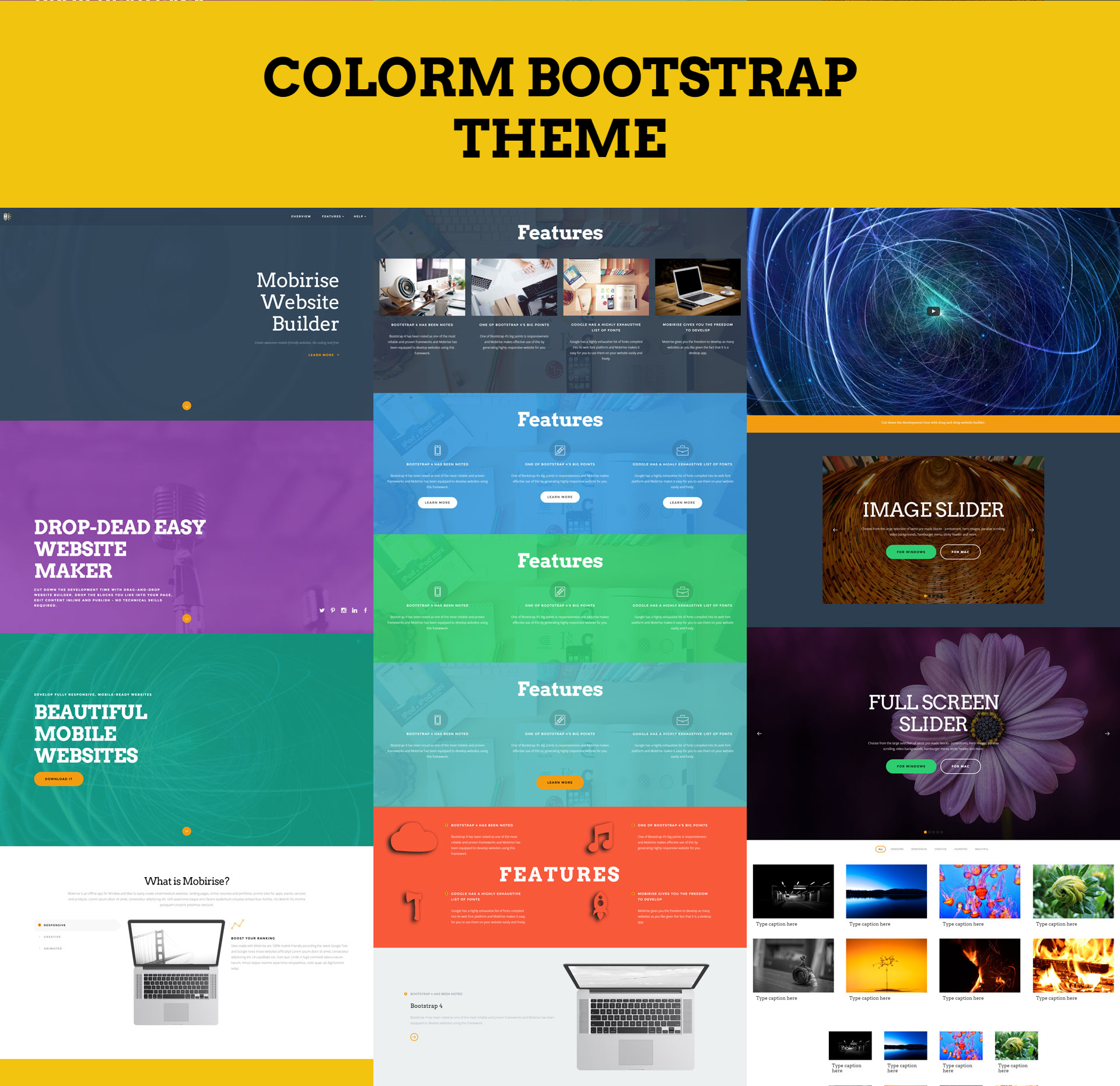 CSS3 Bootstrap ColorM Themes