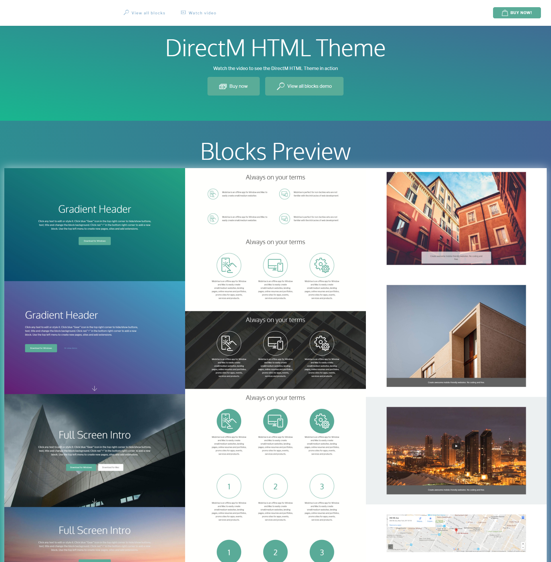 Responsive Bootstrap DirectM Templates