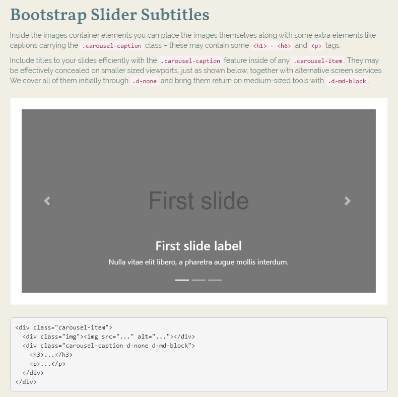  Bootstrap Responsive Slider 