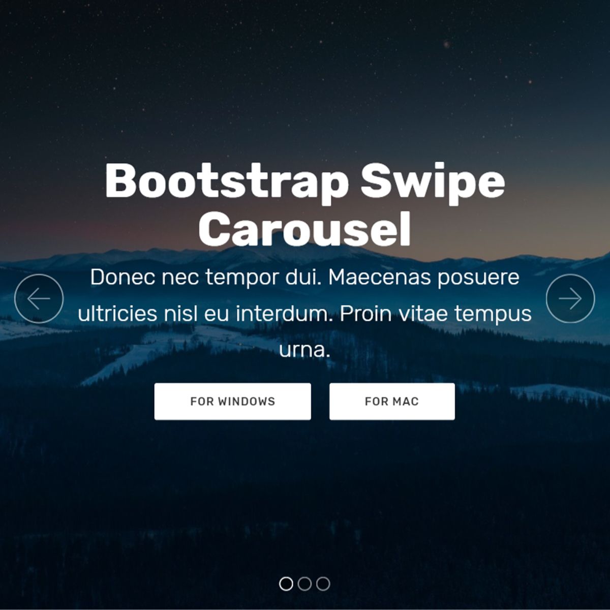 JavaScript Bootstrap Illustration Carousel