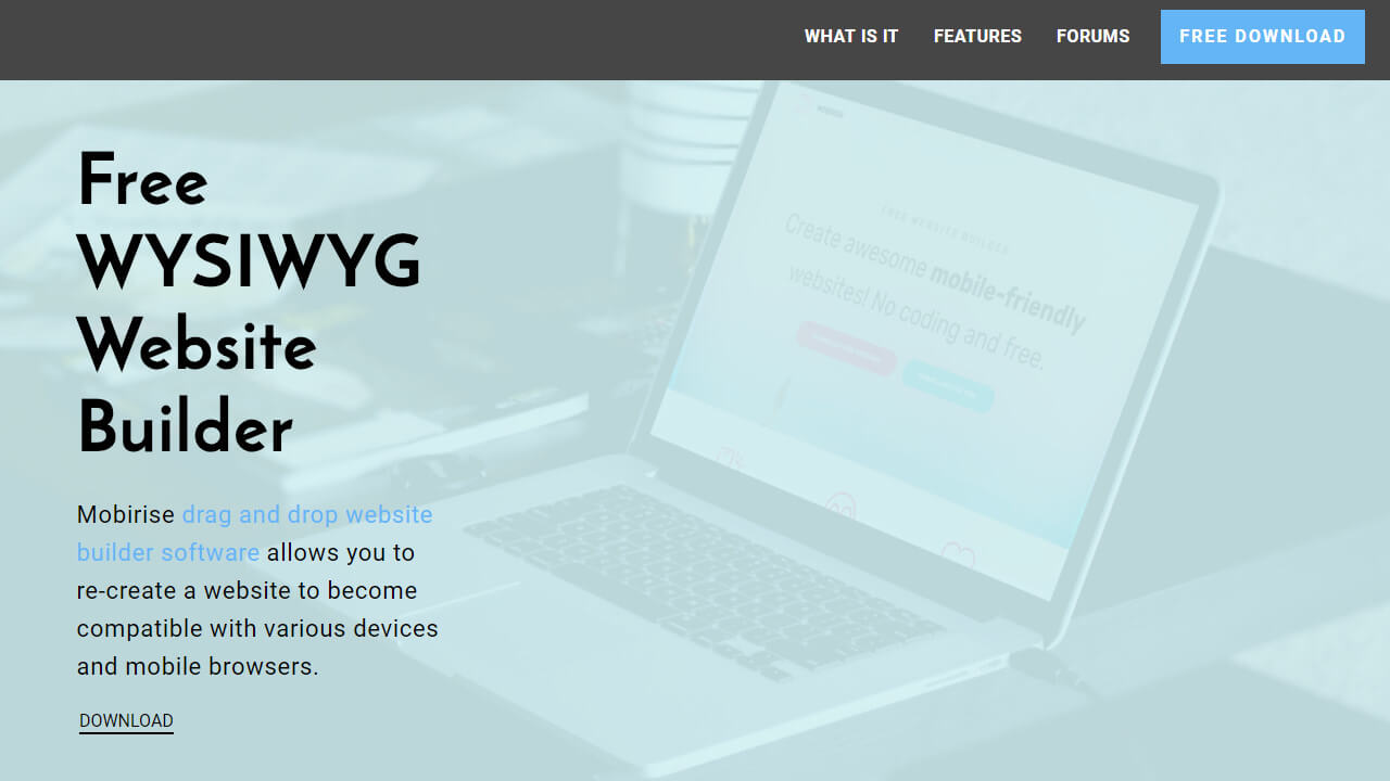 wysiwyg web page maker free